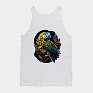 parrot, vintage colors, high detail, Tank Top